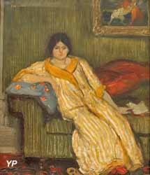 Femme assise sur un canapé (Théophile Alexandre Steinlen)