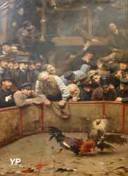 Le Combat de coqs en Flandre (Rémy Gogghe, 1889)