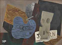 Instruments de musique et tête de mort (Pablo Picasso, 1914)