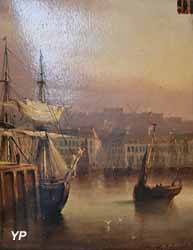 Vue du port de Boulogne (Auguste Delacroix)