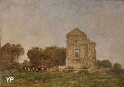 Ruines du château de Lassay (Eugène Boudin, 1893)