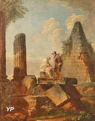 Ruines avec personnages (attribué à Giovanni Panini)