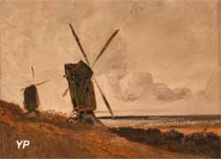 Paysage avec moulins à vent (Georges Michel)