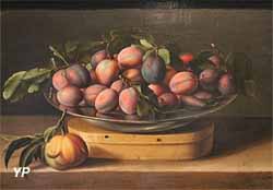 Plat de prunes (Louise Moillon, 1637)