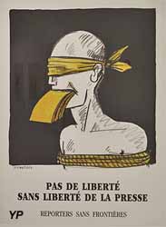 Pas de liberté sans liberté de la presse - projet pour Reporters sans frontières (Tomi Ungerer, 1992)
