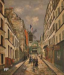 Rue Lepic, le Moulin de la Galette (Maurice Utrillo)