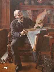 Portrait de Lucien Wiener dans son atelier (Victor Prouvé, 1890)