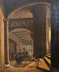 Escalier de la galerie des Cerfs au Palais ducal de Nancy (Jean-Joseph Torelle, 1838)