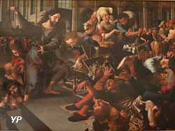 Jésus chassant les marchands du temple (Jan Sanders Van Hemessen, 1556)