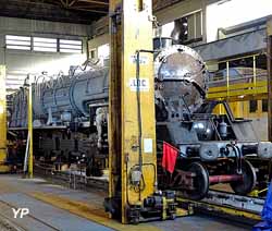 Chantier de restauration de la locomotive 241P9