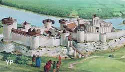 Château-Gaillard - représentation d'époque