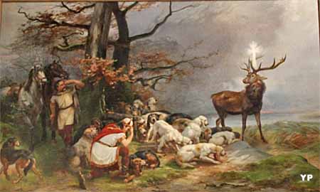 Eglise Saint-Nicolas - la conversion de saint Hubert (Jules-Bertrand Gélibert, 1892)