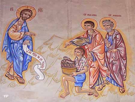 Eglise Saint-Sauveur -  fresques (Nicolai Greschny, 1969)