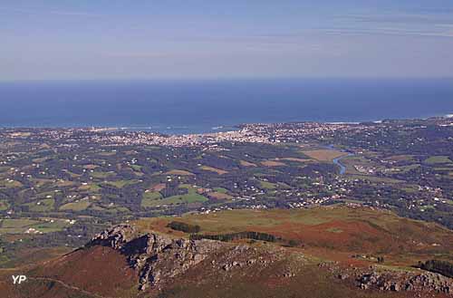 Montagne de la Rhune - panorama vers Saint-Jean-de-Luz et l'Atlantique