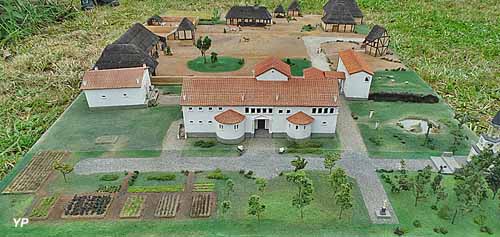 maquette de la villa gallo-romaine des Midimes