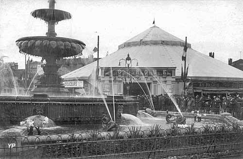 Cirque Plège place Carnot à Nancy vers 1900