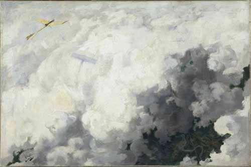 Le seul oiseau qui vole au-dessus des nuages, 1910 (Andr&eacute; Devambez, 1867-1944) 