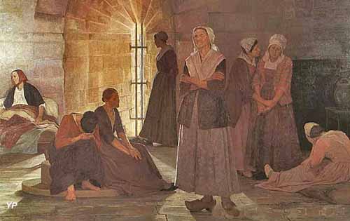 Prisonni&egrave;res huguenotes &agrave; la Tour de Constance, par Jeanne Lombard