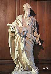 Eglise Saint Jacques - statue en pierre de saint Paul (XVIIIe s.)