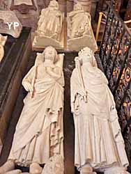 basilique cathédrale Saint-Denis - Charles Martel, Clovis II, Philippe le Bel et Philippe le Hardi