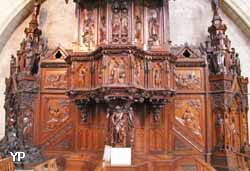 Cathédrale Saint Maurice, chaire sculptée par l'abbé René Choyer (1870)