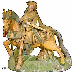 Eglise Saint-Martin - statue de saint Martin (MH)