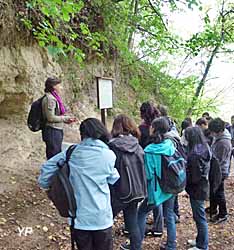 Accueil d'un lycée (doc. Maison de la Géologie de Haute Alsace)