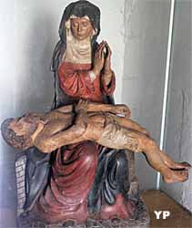 Pieta, bois polychrome, XVe siècle