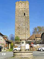 Donjon côté Ouest et fontaine Bonnafy