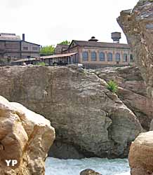 Saut de Sabo et centrale n°1 (doc. Musée du Saut du Tarn)