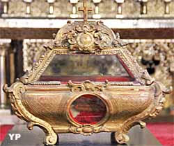 Reliquaire de Saint Denys (bois doré, XIXe s.)