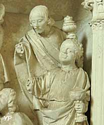 Rois mages - détail du retable de la sacristie