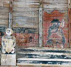 Voûte en lambris peints