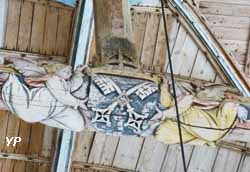 Entrait sculpté de la croisée du transept