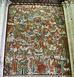 Arbre de Jessé, peinture murale de 7m50 x 5 (datée de 1500)