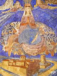 Ermitage du Mont-Cindre - fresque dominant l'autel
