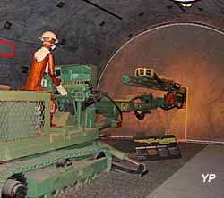 Chantier de creusement au rocher