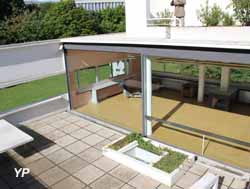 Villa Savoye, jardin suspendu et séjour