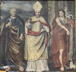 Saint Vallier entouré de saint Pierre et de saint Jean-Baptiste