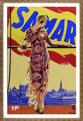 Gouache publicitaire La Samaritaine (gouache sur carton, 1927 - Emilio Vil&agrave;)