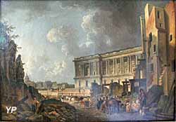 Vue de fantaisie de la colonnade du Louvre (Demachy) - musée du Louvre