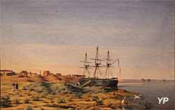 Le Louxor avant son retour en France, ao&ucirc;t 1832 (huile sur toile sign&eacute;e AG) - collection particuli&egrave;re