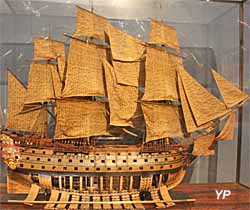 Le Sans Pareil, vaisseau de 108 canons (maquette du XVIIIe s.) - Musée national de la Marine