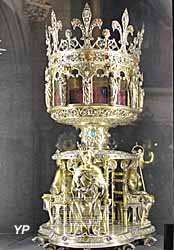 Châsse de la Sainte couronne d’épines dessinée par Viollet-le-Duc (1862)