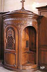 Cathédrale Saint-Louis - confessionnal (Louis-François Trouard, XVIIIe s.)