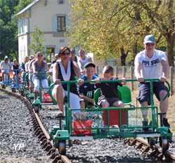 Vélo-rail de la mine