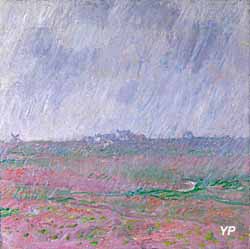 Pluie à Belle-Ile-en-Mer, huile sur toile, 1886 (Claude Monet, collections du Musée de Morlaix)