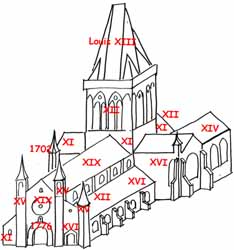Eglise Notre-Dame - dessin daté