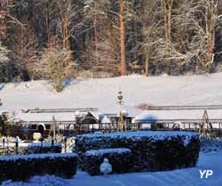 Château de Vallery - closerie sous la neige