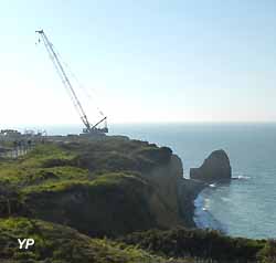 travaux de consolidation de la pointe du Hoc